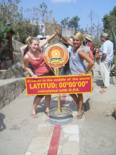 High-fiving on the equator