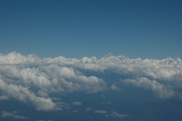 Himalaya Range as seen from the plain