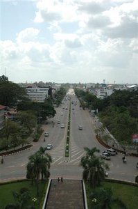 Vientiane as seen from Patuxai