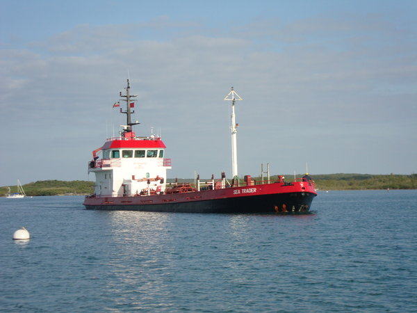 tanker in Hatchet Bay