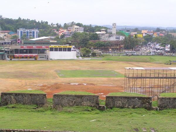 Galle cricket ground under repair following Tsunami