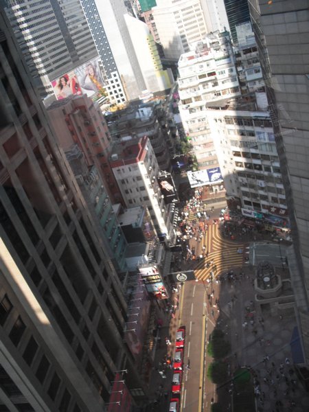 The view from the 12th floor of Times Square