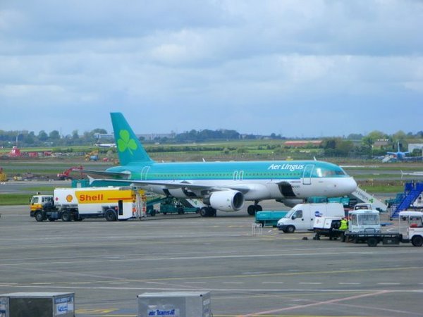 Air Lingus Plane at Dublin, Ireland