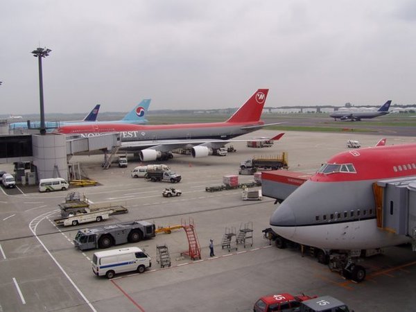 NWA 747s at Tokyo Narita
