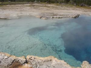 Hot Spring in West Thumb Basin in Yellowstone