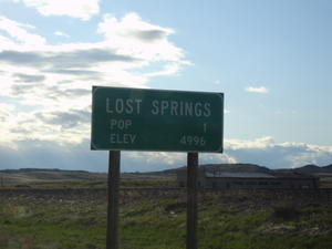 Lost Springs Population 1