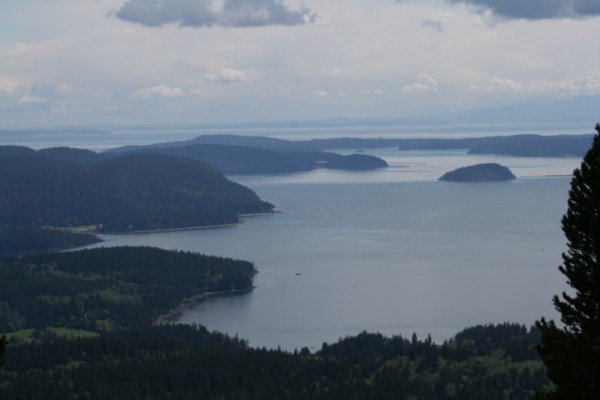 The view from Mt. Constition on Orcas