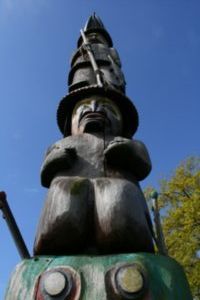 Totems on Vancouver Island, BC