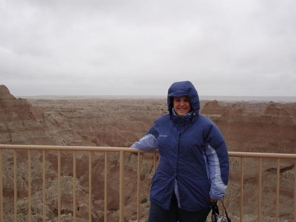 A cold day at the badlands