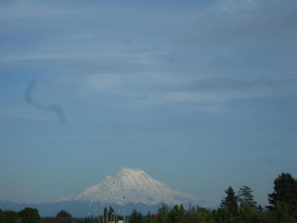 Mount Rainer- View from our campground in Pullyallup, WA