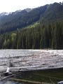 A peaceful lake on the drive from Smithers British Columbia to the Yukon Territory