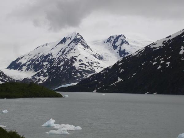 Portage Glacier and Iceberg's