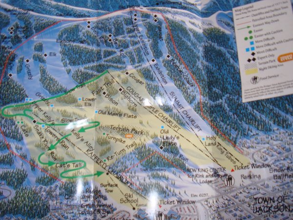 Snow King Trail Map