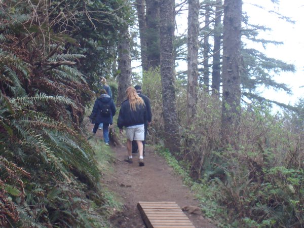 Trail along the Pacific