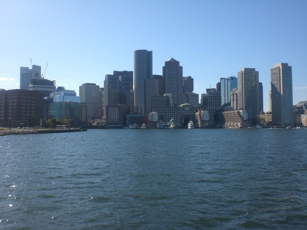 A view of Boston from our Boat