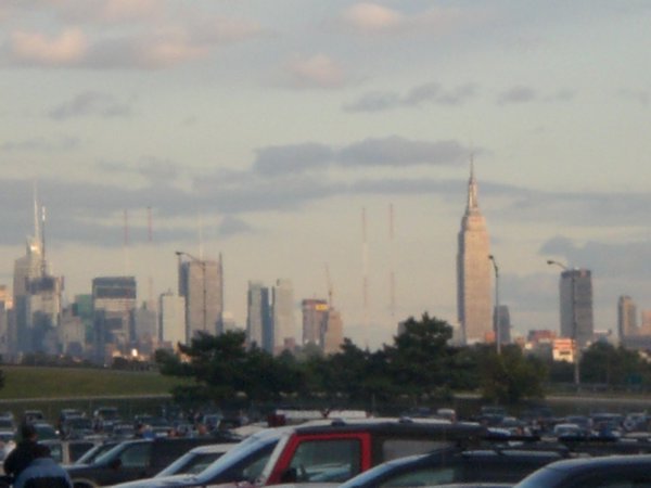 A view of Manhattan from 25 miles away in New Jersey