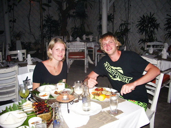 Dinner first night Bali
