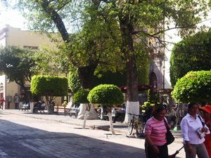 Streetview in the modern city of Queretero