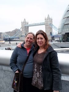 Leslie and I near Tower Bridge