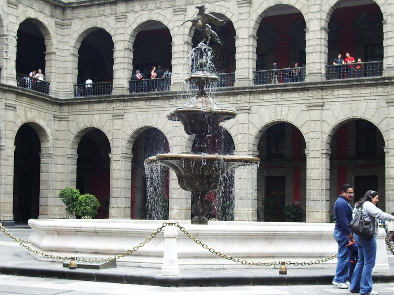 Inside the Palace Courtyard