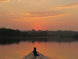 The sun rise on the Lagoon