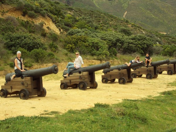 Canons in Hout Bay