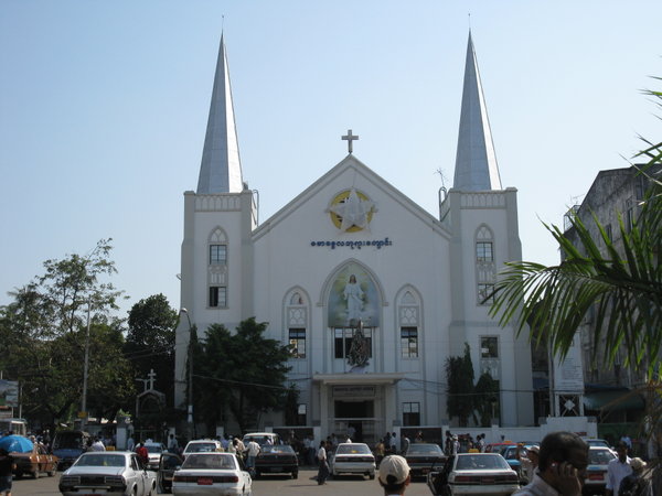 Eglise catholique a Yangoon