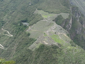 Vue du haut de Wayna Pichu