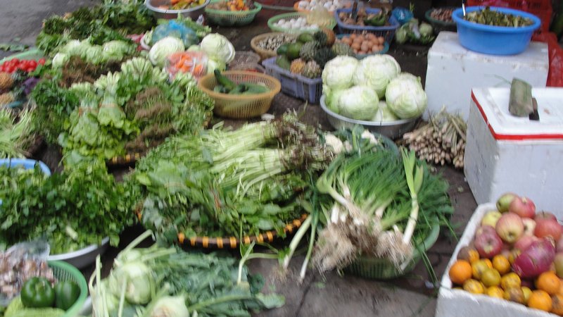 Etalage de legumes
