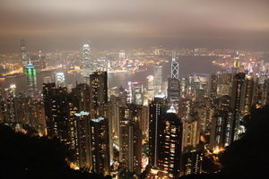 Hong Kong at Night from Victoria Peak