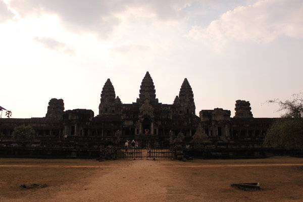 The back side of Angkor Wat in late afternoon