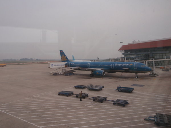 Notre avion pour notre premier vol de Hanoi