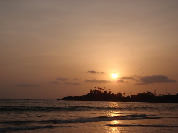 Sunset on Patnem beach