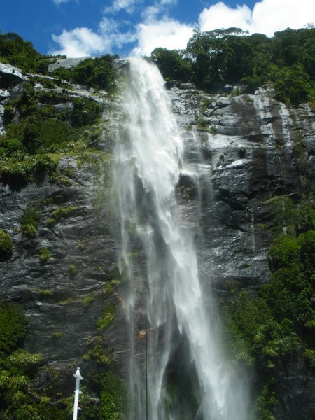 Waterfalls at Milford sound