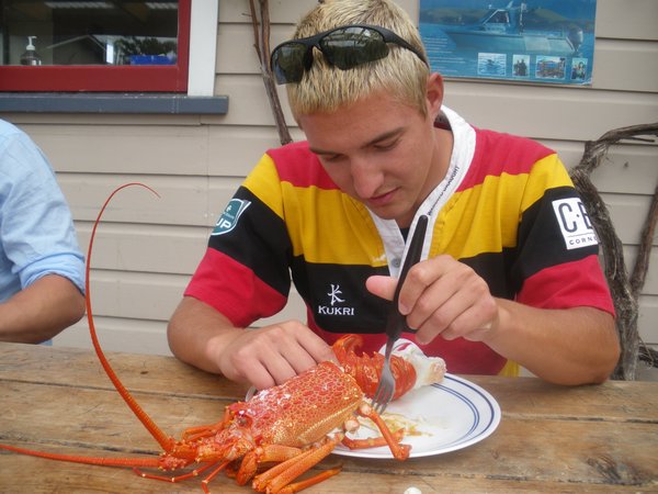 JP with his crayfish