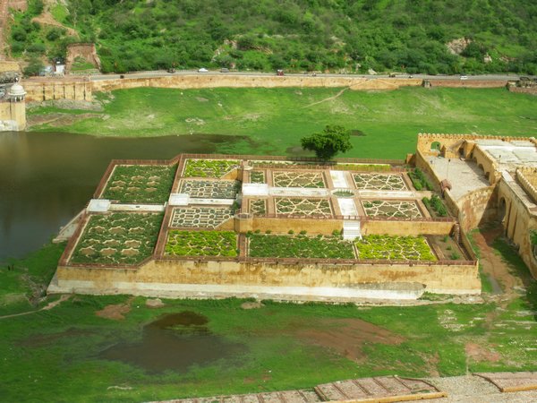 Gardens viewed from Amber Fort