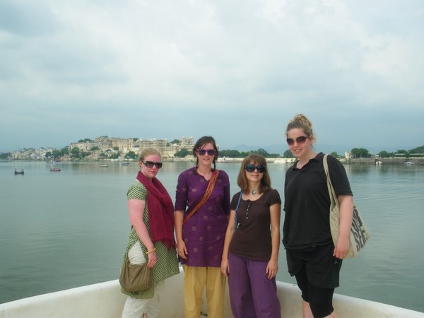 View from Jagmandir Is with Alex, me, Marie and Claire