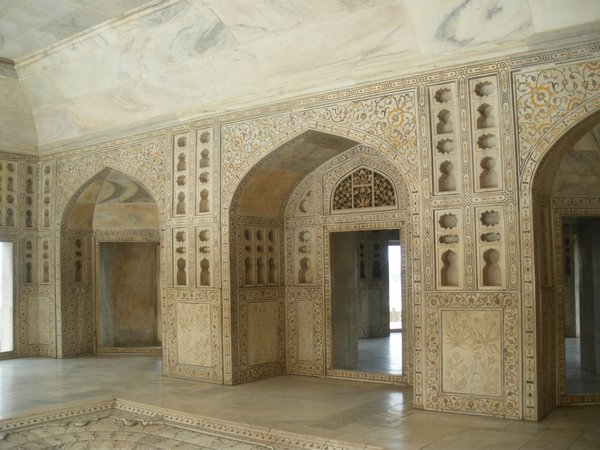 Inside Agra fort