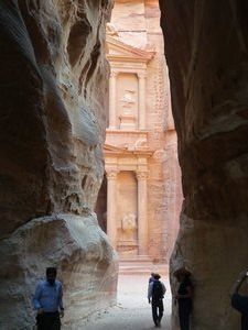 Petra - Famous view at sunset