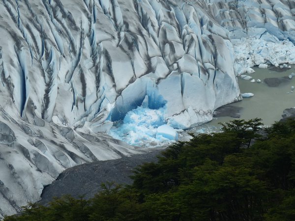 Deep turqouiz on glacier Grey