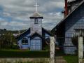 One of the many wooden churches in Chiloe