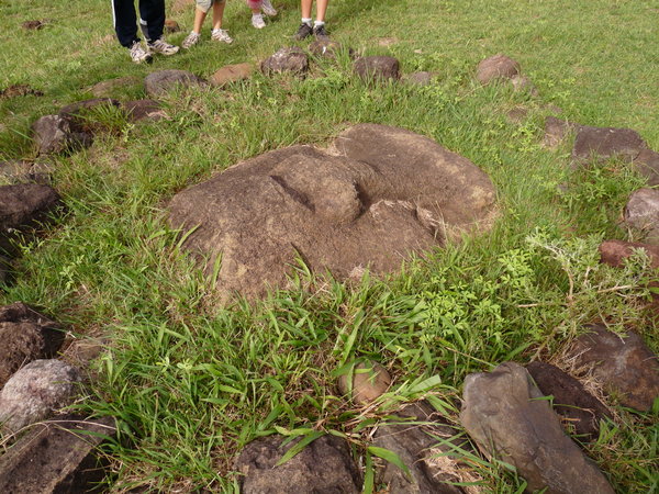 Moai sunken near Vanapu