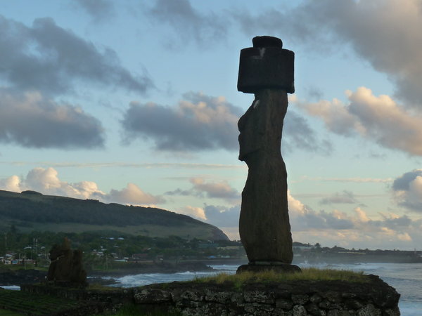Moai of Tahai overlooking Hanga Roa