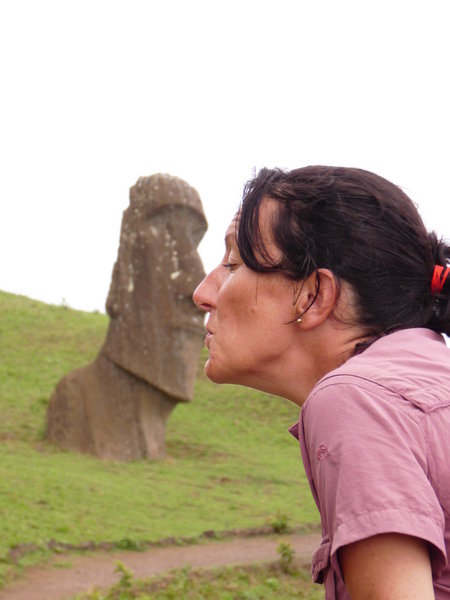 Silly moment with the Moai