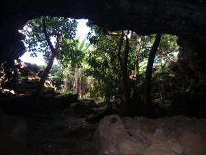 Inside one of the caves system