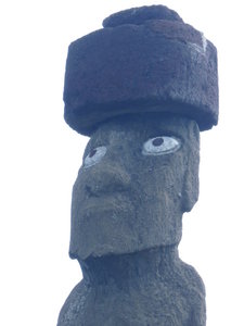 The Moai with the eyes