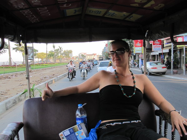 Driving through Phnom Penh