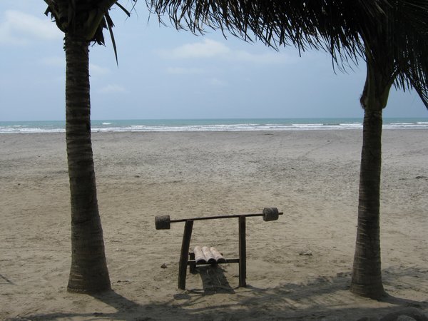 The view from our motel in Canoa