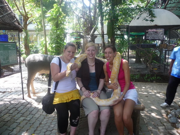 Hayley, me and Marion and the snake 