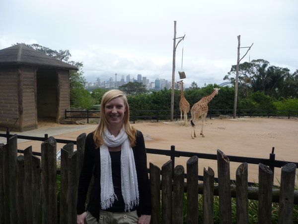 Me and the giraffes